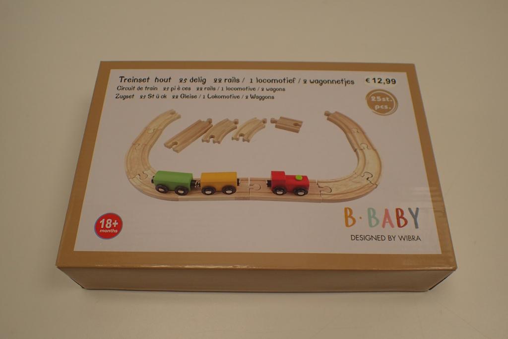 Plaatje van Taizhou Kingdom Toys & Gifts Co - Treinset hout 25 delig