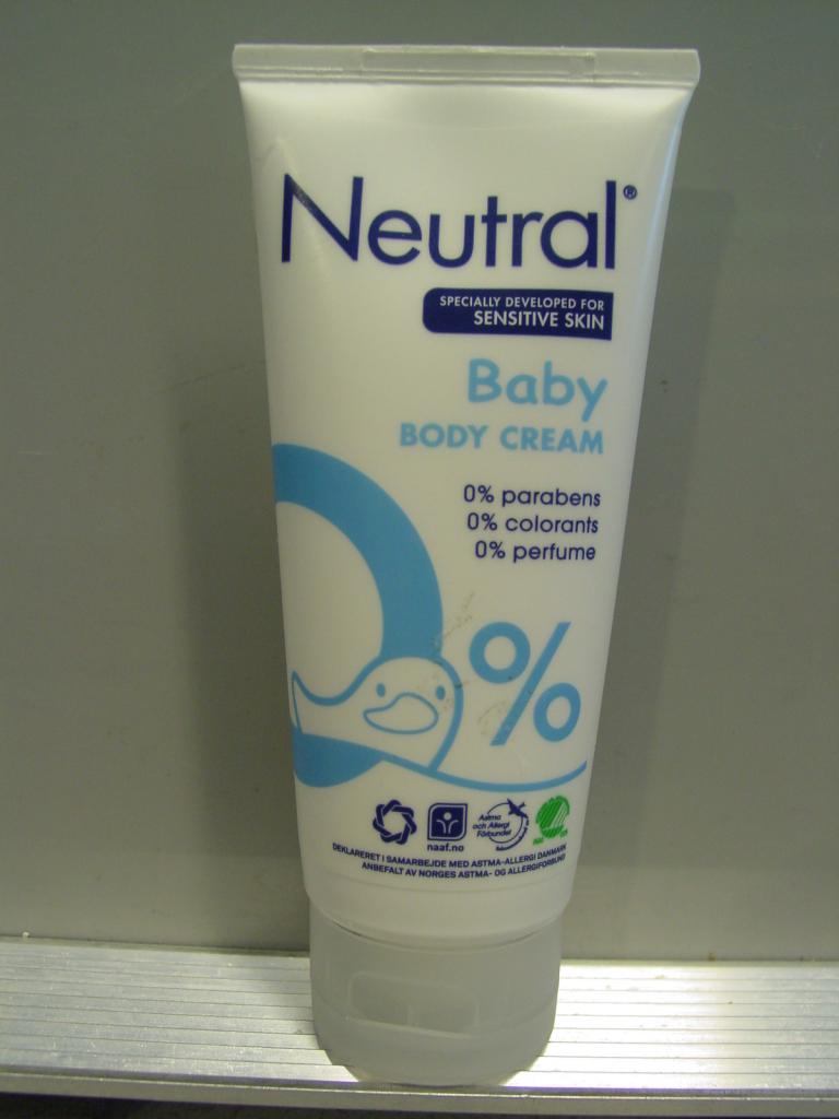 neutral baby body cream